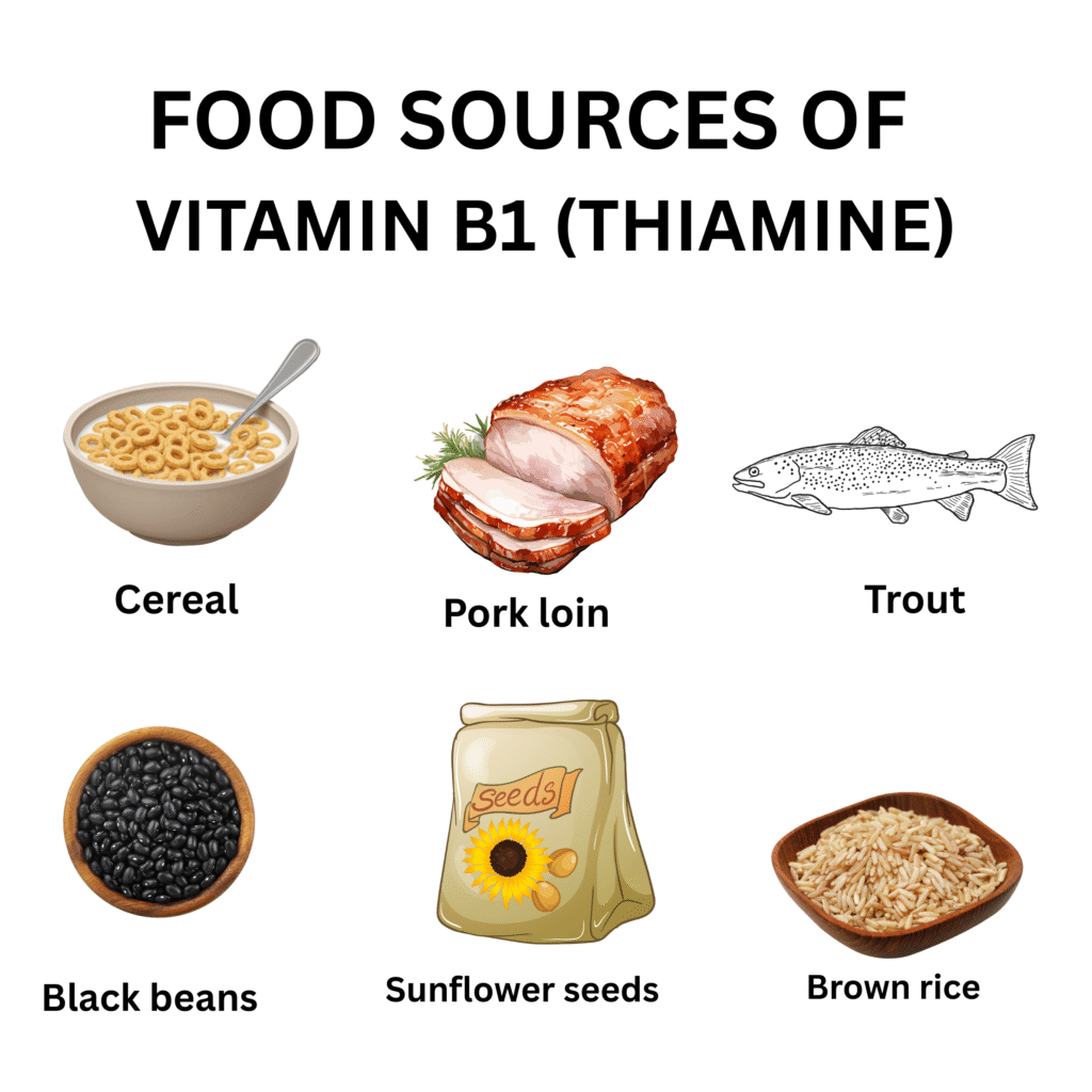 sources of vitamin b1(thiamine)